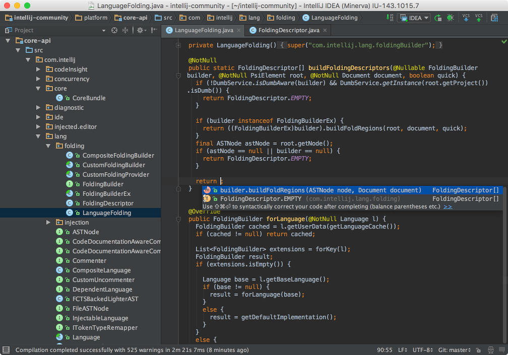 IDE feature preview